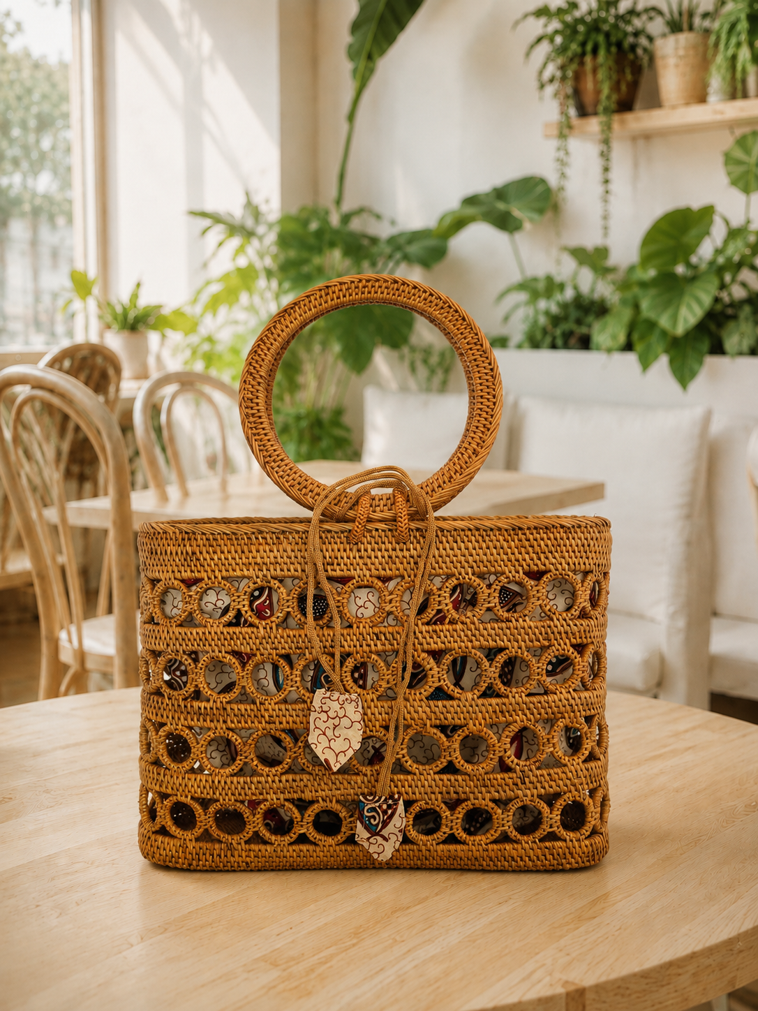 Rattan Tote Bag