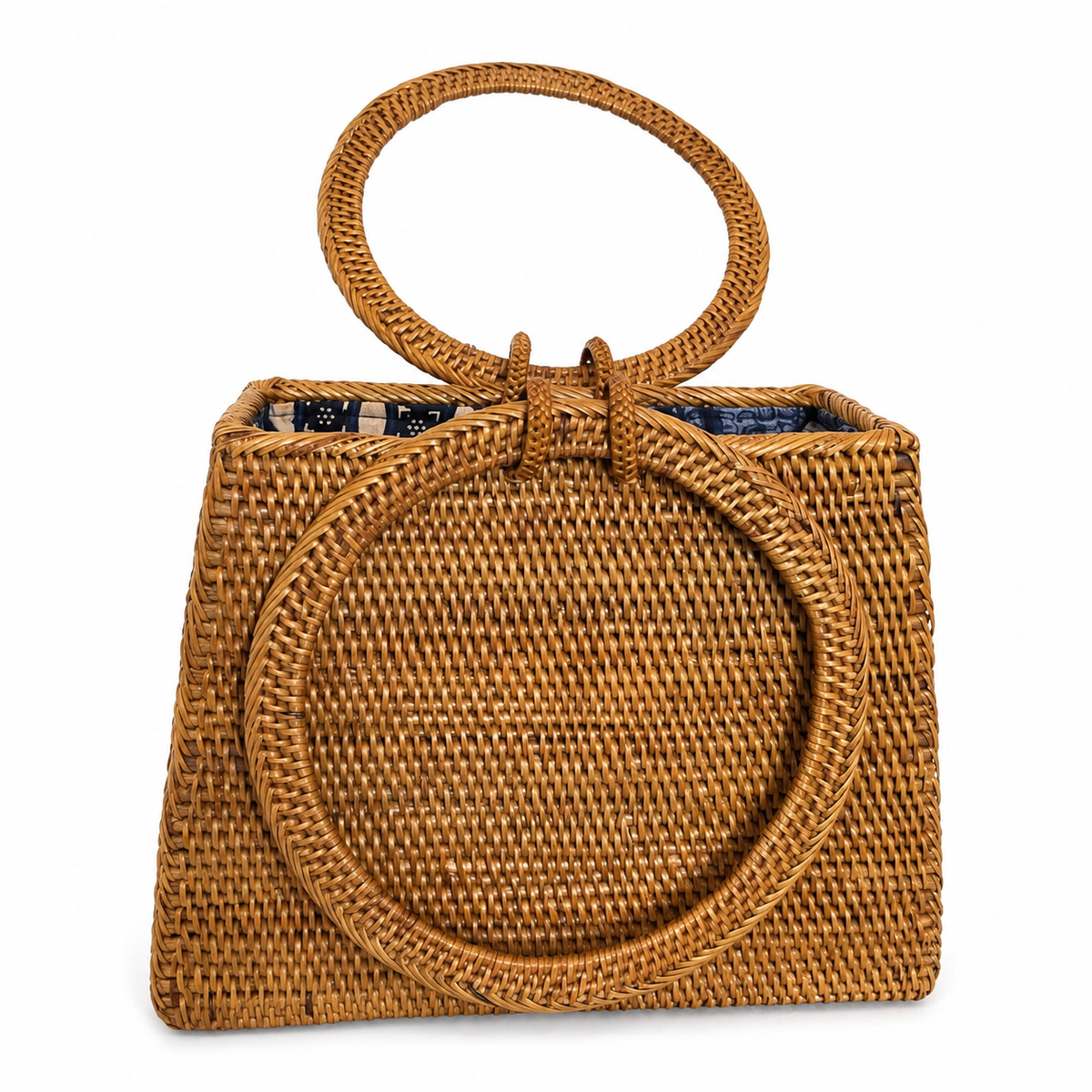 Ata Grass Mini Tote - Circular Handles - Boho Style