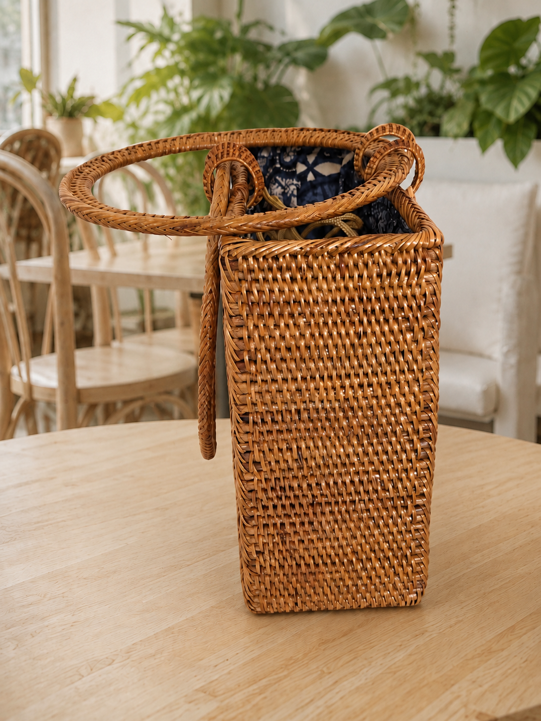 Ata Grass Mini Tote - Circular Handles - Boho Style