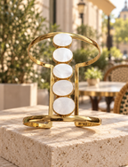 Sculptural Mother-of-Pearl Cuff Bracelet