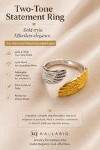 Two-Tone Wing Ring