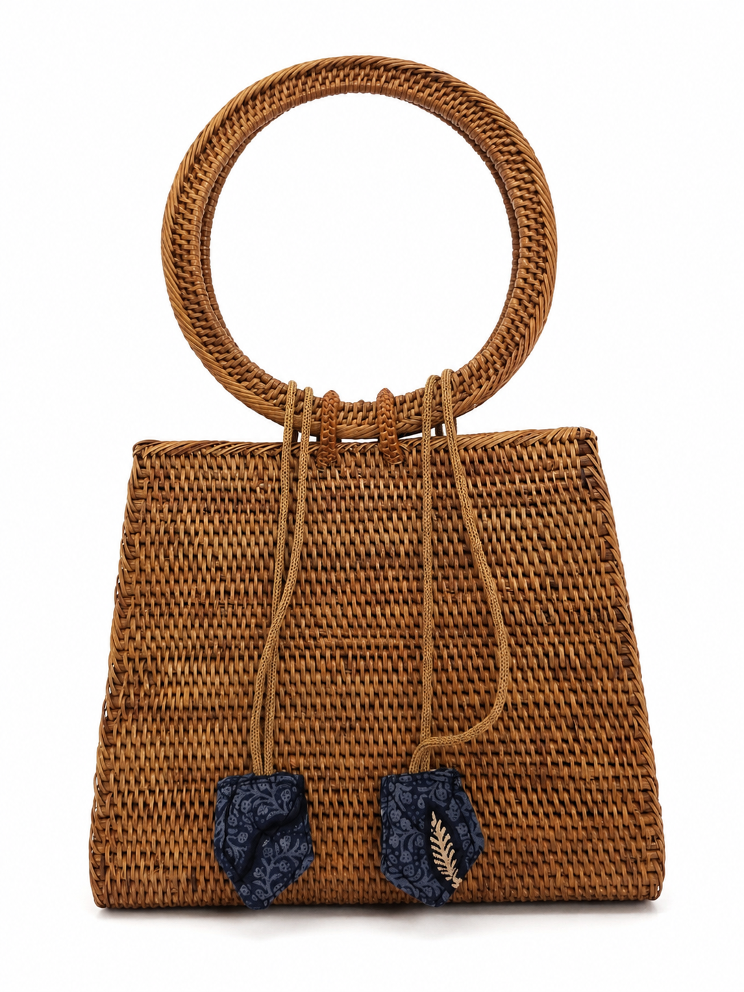 Ata Grass Mini Tote - Circular Handles - Boho Style