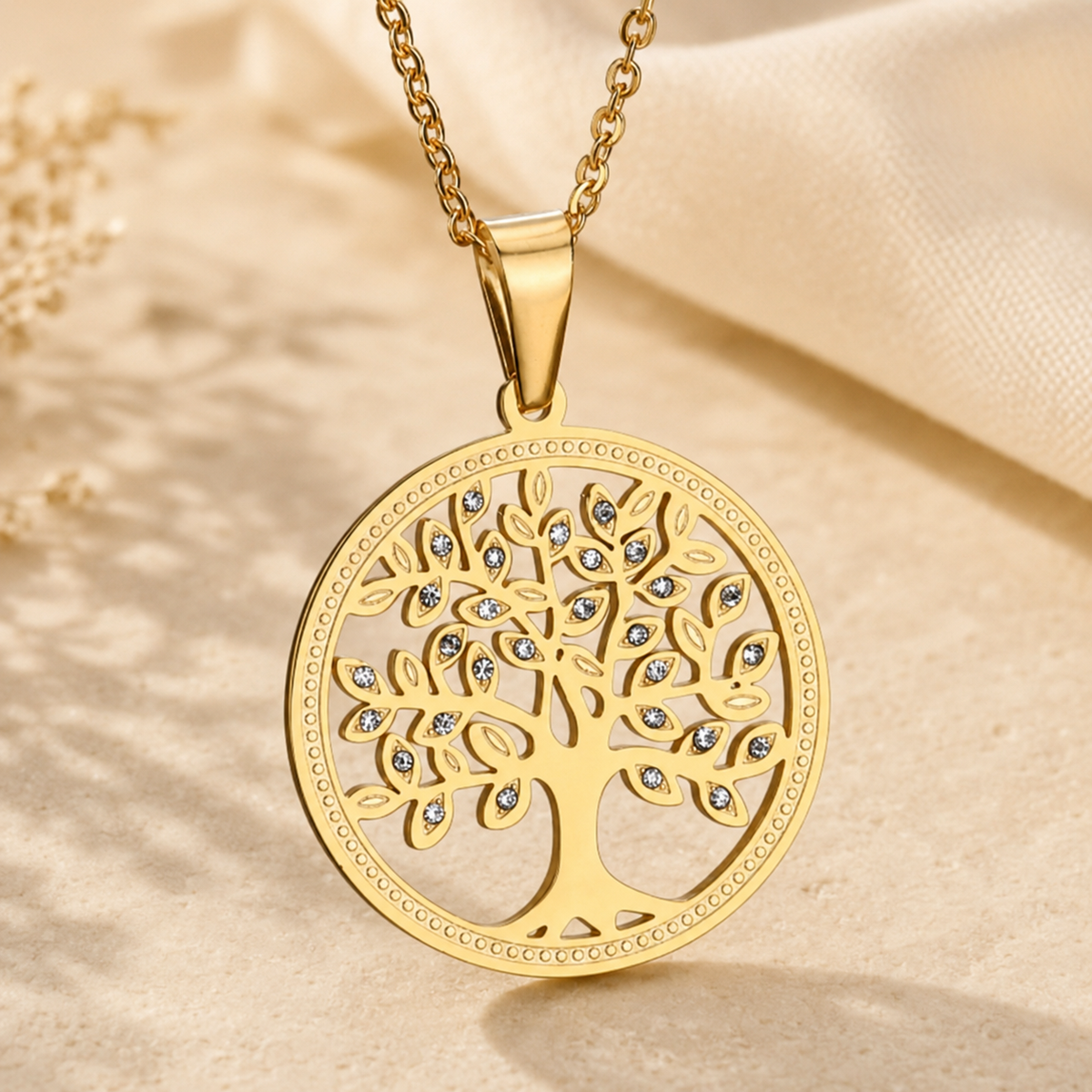 Tree of Life Gold-Plated Necklace