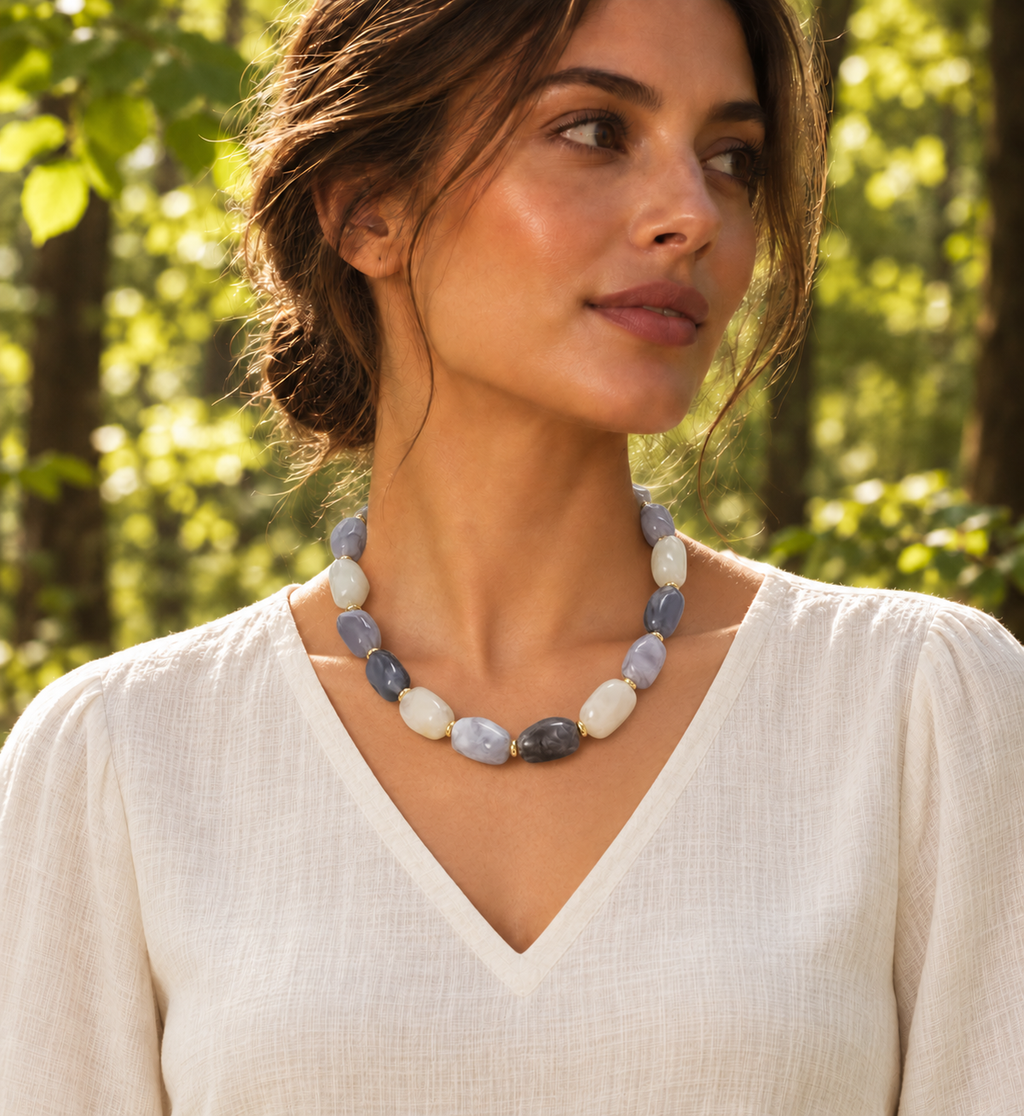 Sculptural Resin Choker - Maximalist Edition