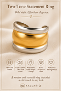 Two-Tone Statement Ring