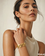 Golden Ocean Cuff Bracelet